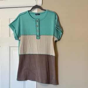 Heimish USA Colorblock Textured Top